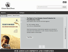 Tablet Screenshot of orientblackswan.com